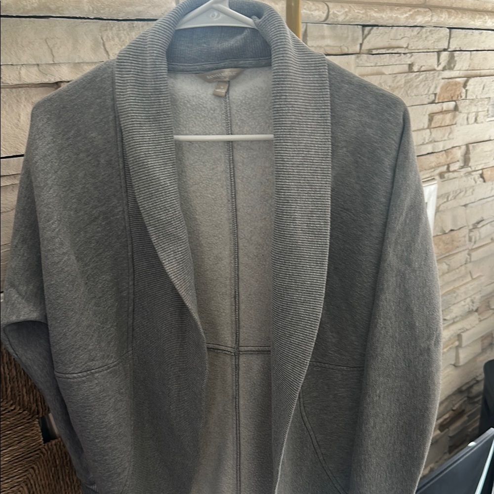 J. Crew Gray Shawl Collar Sweatshirt